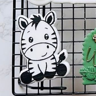 Zebra deboss and matching cutter - jungle - safari