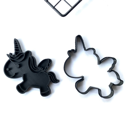 Unicorn - Paint Your Own - Cookie cutter + Stamp