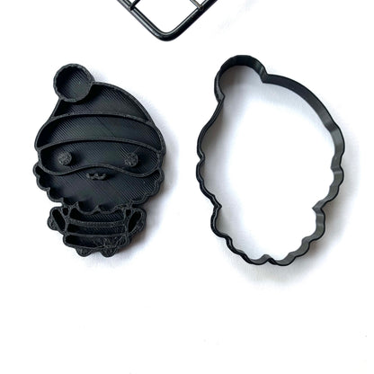 Santa Claus - Christmas - Paint Your Own - Cookie cutter + Stamp