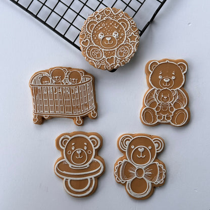 Teddy Bear box 5 Deboss and 4 cutter