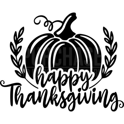 Happy thanksgiving  - deboss disc