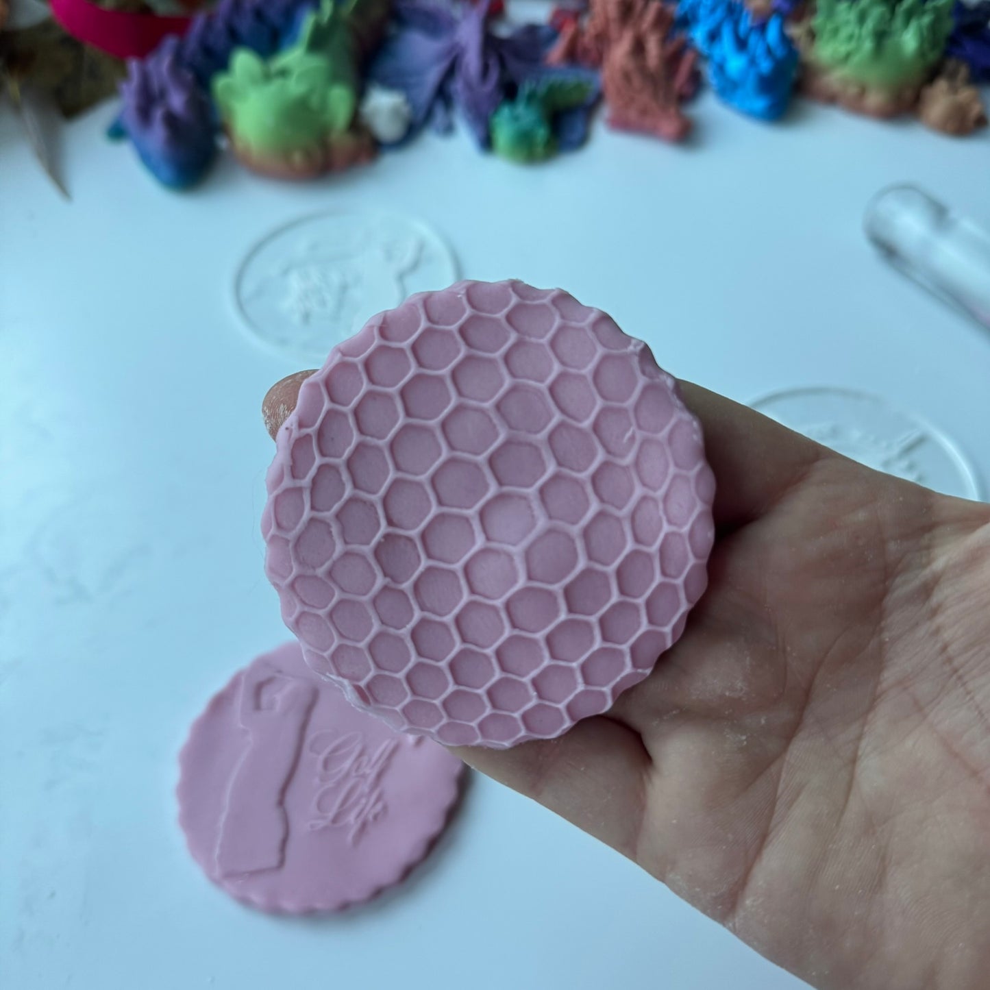 Golf ball texture deboss