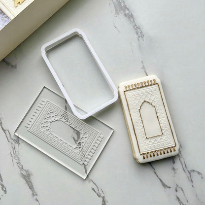 praying mat - prayer - Eid / ramadan deboss + matching cutter M1001
