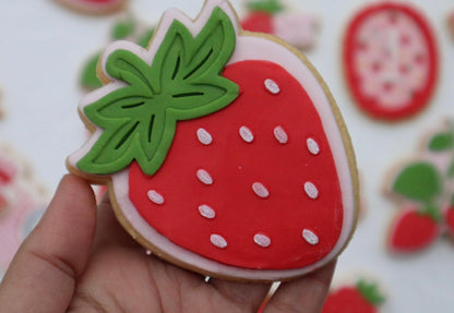 3D strawberry deboss and matching cutter