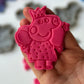 Fairy PEPPA pig -(1)cookie cutter +stamp