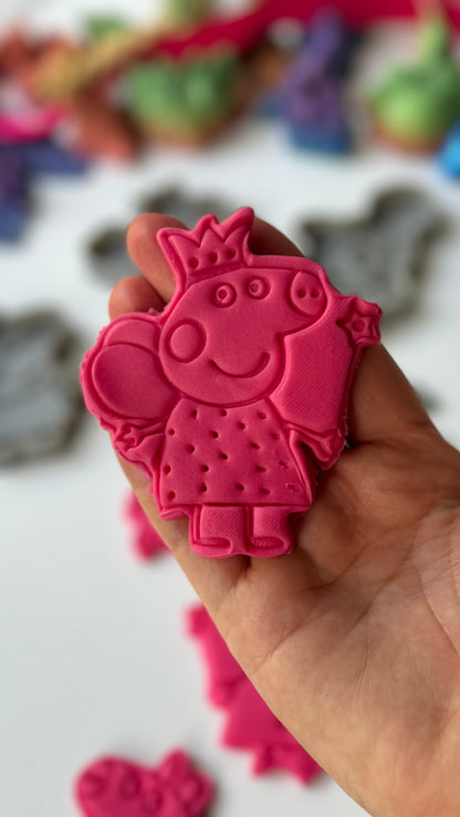 Fairy cartoon pig -(1)cookie cutter +stamp