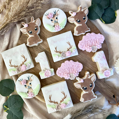One - deer - full debossing