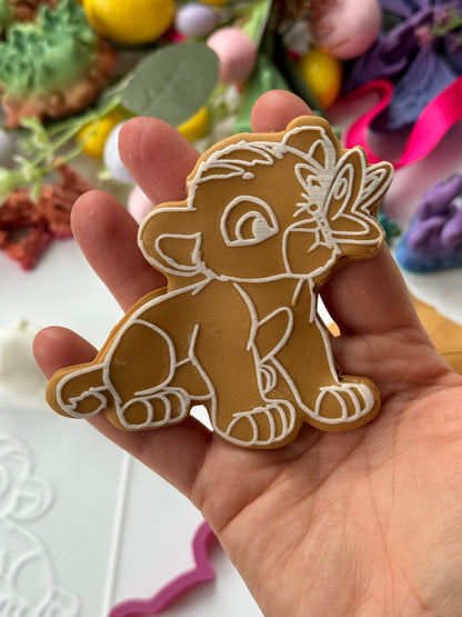 Lion king debossing + matching cutter