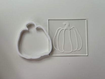 Halloween Autumn Pumpkin Deboss + matching cutter M1033