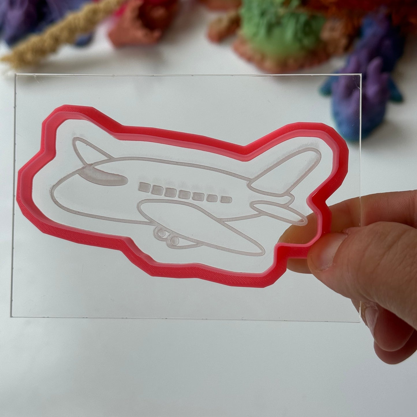 Travel Airplane - deboss and matching cutter