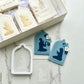 Ramadan / Eid - debossing acrylic + matching cutter - praying woman or man