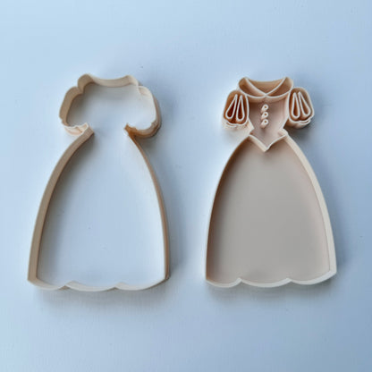 Snow White Princess dress cutter + stamp