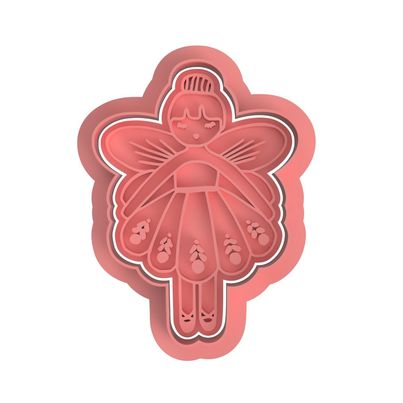Fairy / Angel- Paint Your Own - Cookie cutter + Stamp MEG cookie cutters