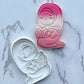 muslim girl - Ramadan / Eid stamp + cutter M1022