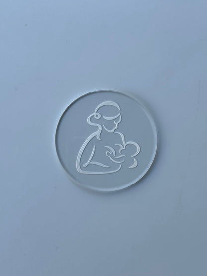 Breastfeeding - mom baby - deboss