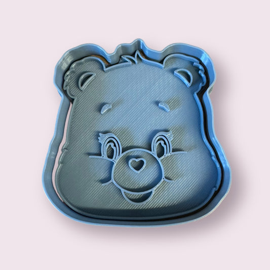 Head Care bear - cookie cutter + stamp - style 4