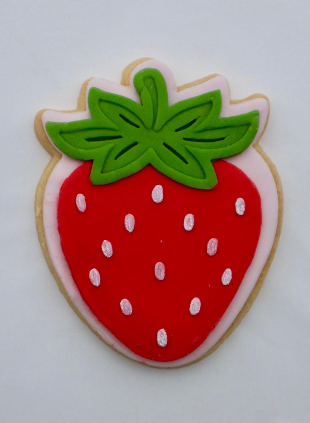 3D strawberry deboss and matching cutter