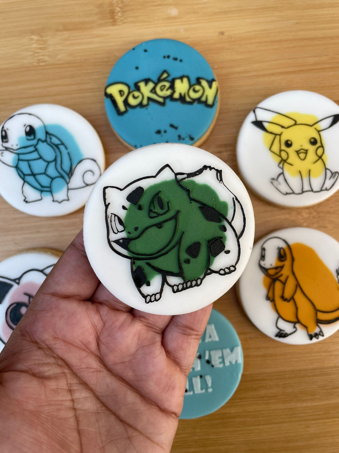 Pokemon bulbasaur debossing (pop out) circle