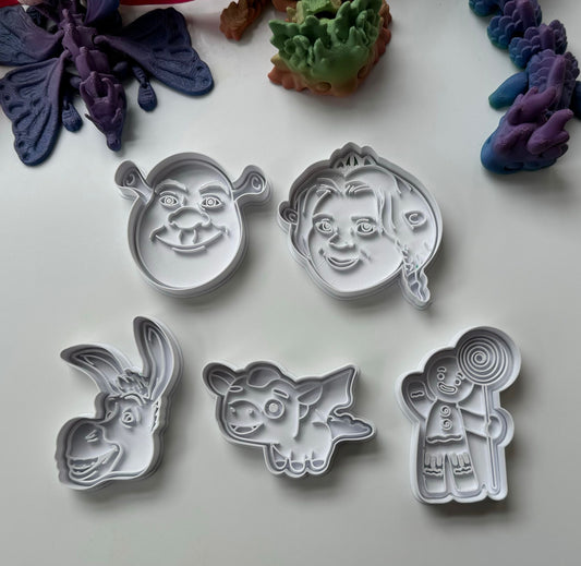 Shrek cartoon stamp + cutter