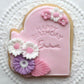 Happy Birthday curved Embossing - stamp - set of 3 - M1109