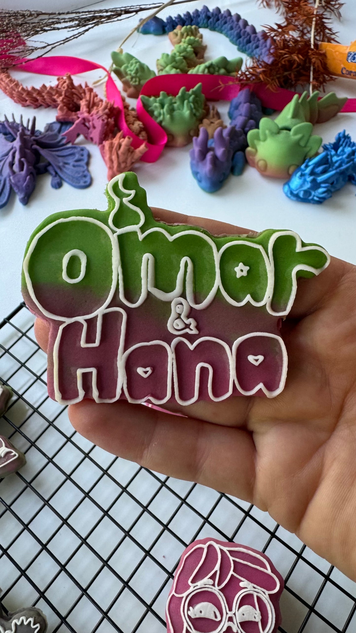 Omar e Hana deboss + matching cutter