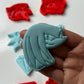 Sonic The Hedgehog-inspired SET OF 4 cookie cutter + stamp