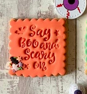 Halloween stamps embossing for cupcakes collection 2020