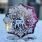 Christmas centrepiece for table - 11 cm high - decoration - snowflake