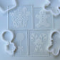 Set of 4 Christmas deboss and matching cutter