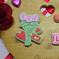 3D Bouquet flower - deboss and cutter