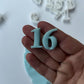 Number set 0 to 8 cookie cutter - times new roman MS1024