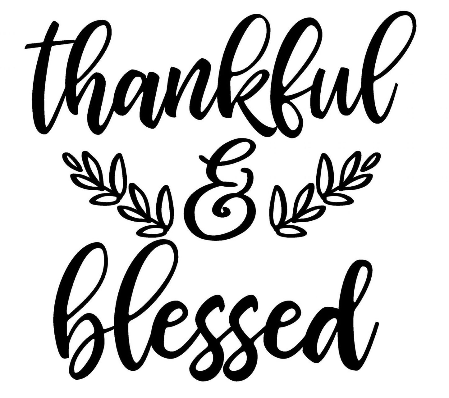 Thankful and Blessed - deboss disc - thanksgiving