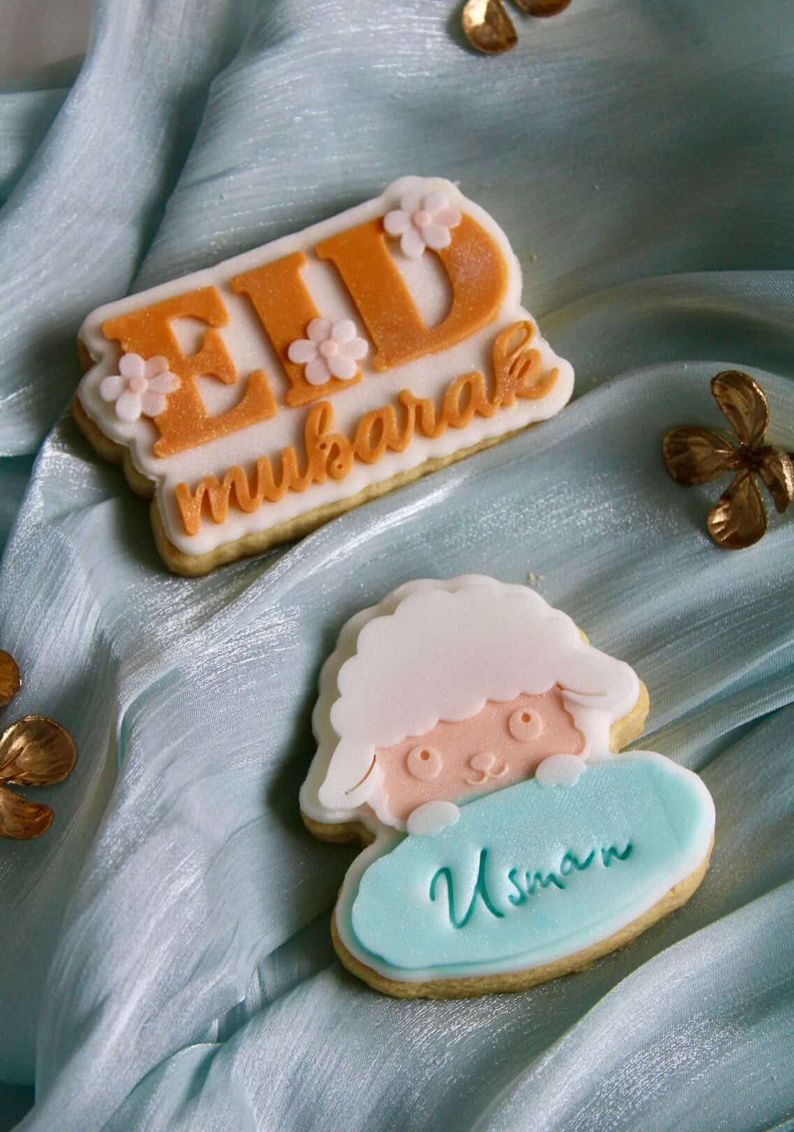 Eid Mubarak floral 3D deboss and matching cutter