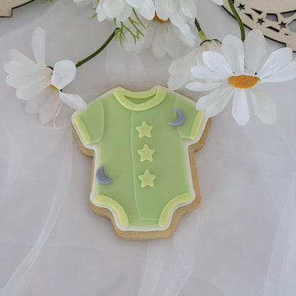 Star Baby Onesie - 3D deboss and matching cutter