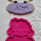 Sheep Name Plaque 3D deboss and matching cutter