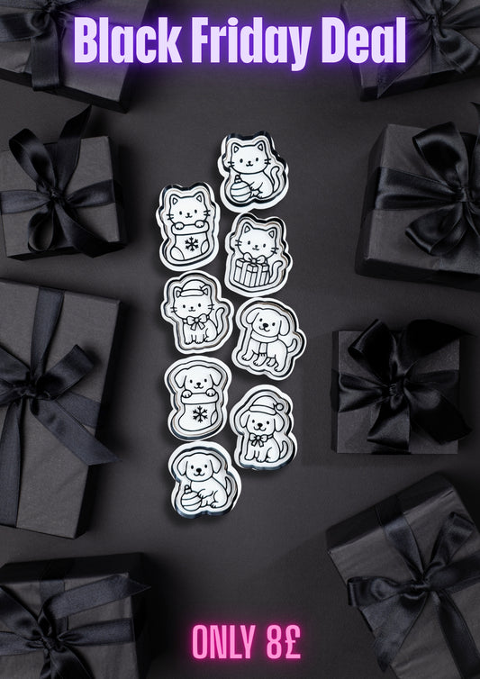 Black Friday deal - Box 2- Christmas cats and dogs set