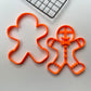 Gingerbread - (style1) Christmas - Cookie cutter + Stamp
