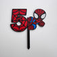 Spiderman cake topper age 1 to 9 and 11