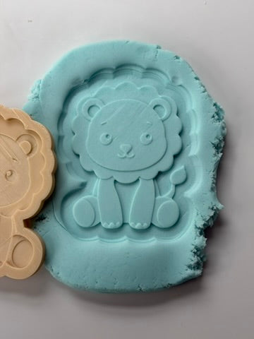 Jungle Safari Lion 3D Deboss & Matching Cutter