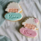 Sheep Name Plaque 3D deboss and matching cutter