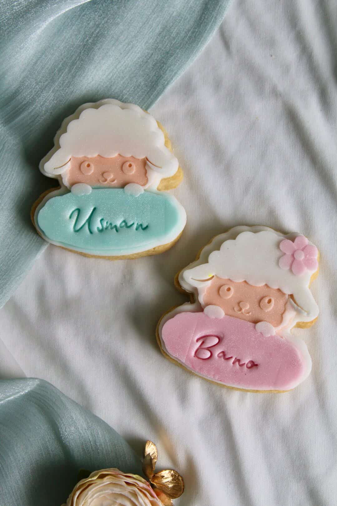 Sheep Name Plaque 3D deboss and matching cutter