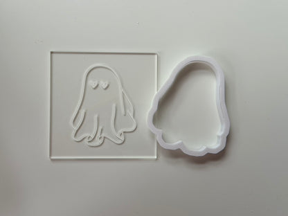 Halloween ghost Deboss + matching cutter M1033