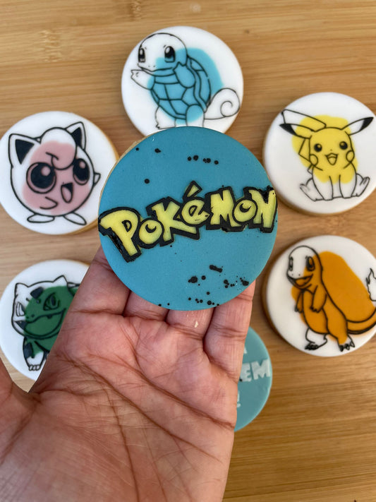 Pokemon logo debossing (pop out) circle