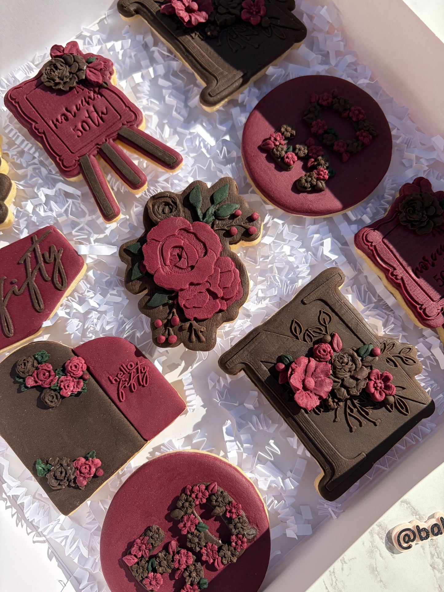 Floral roses 3D deboss and cutter