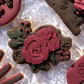 Floral roses 3D deboss and cutter