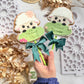 Sheep Name Plaque flower - 3D deboss and matching cutter