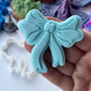 Bow 3D printed - style 1 - deboss + matching cutter