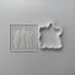 3 GIRLS DANCING QUEEN - PREPPY - RETRO deboss + matching cutter M1025
