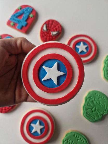Captain America Avengers - super hero - Captain America 3d debossing and cutter MS1035