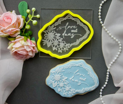 Ramadan / Eid - debossing acrylic + matching cutter - Love and Duas